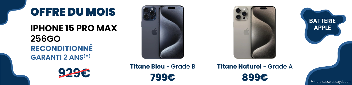 réduction iPhone 15 pro max