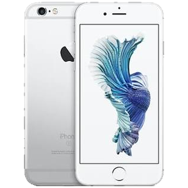 iPhone 6s Plus 16 Go argent reconditionné, vu de dos et de face